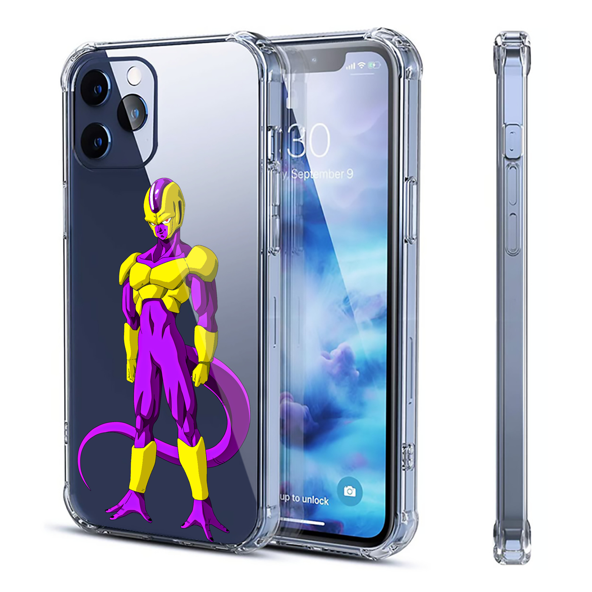 （画像用） ドラゴンボール フリーザ DRAGON BALL Frieza 【iPhone 12シリーズ対応】透明スマホケース（クリアソフトケース）